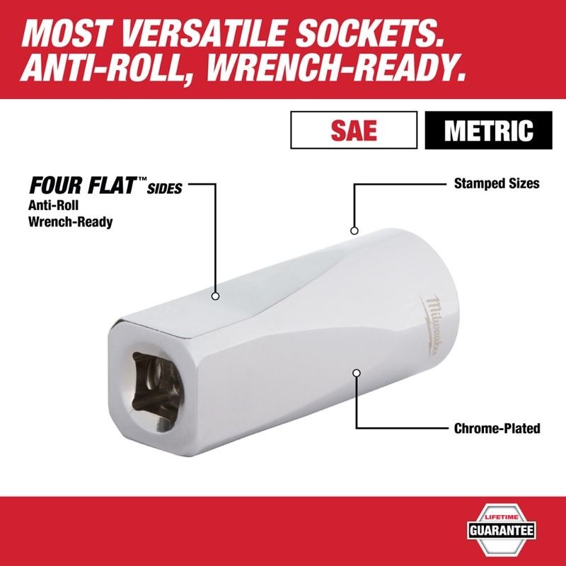 48 - 22 - 9010 47 pc. 1/2 in. Socket Wrench Set (SAE Metric) - Mississauga Hardware Centre IncMilwaukee48-22-9010