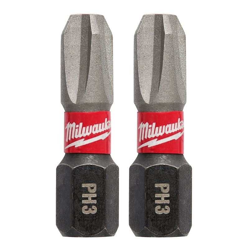 48 - 32 - 4413 SHOCKWAVE 2 - Piece Impact Phillips 3 Insert Bits - Mississauga Hardware Centre IncMilwaukee48-32-4413