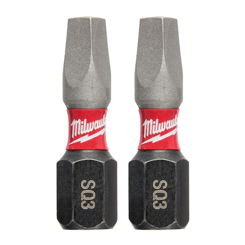48 - 32 - 4423 SHOCKWAVE Impact Square Recess 3 Insert Bits - Mississauga Hardware Centre IncMilwaukee48-32-4423