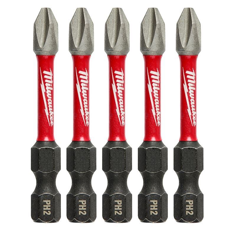 48 - 32 - 4602 SHOCKWAVE 2 in. Impact Phillips 2 Power Bits (5 Pack) - Mississauga Hardware Centre IncMilwaukee48-32-4602