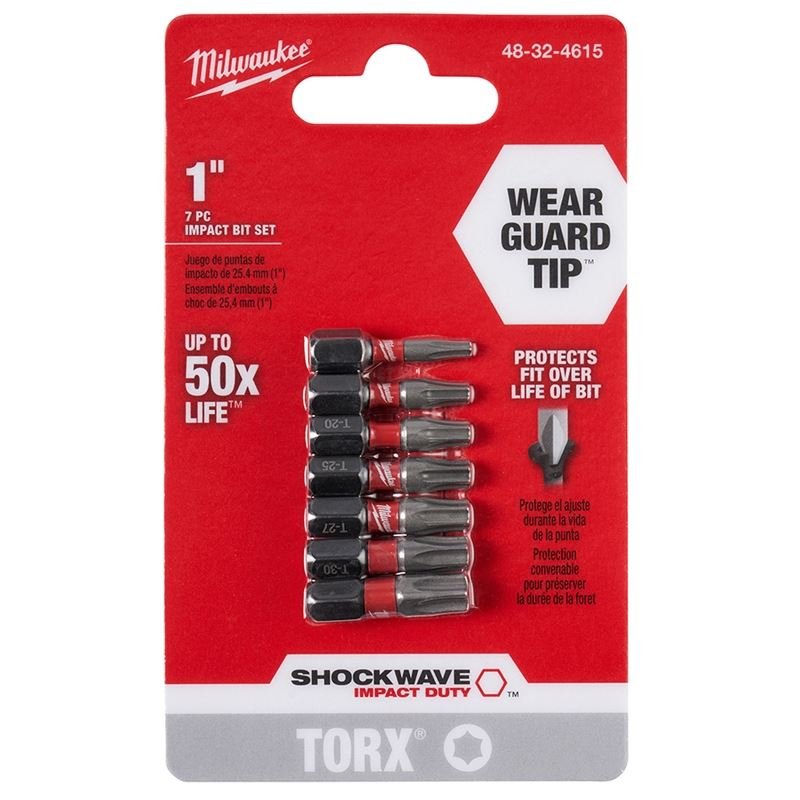 48 - 32 - 4615 SHOCKWAVE Impact Torx Insert Bit Set - 7 Piece - Mississauga Hardware Centre IncMilwaukee48-32-4615