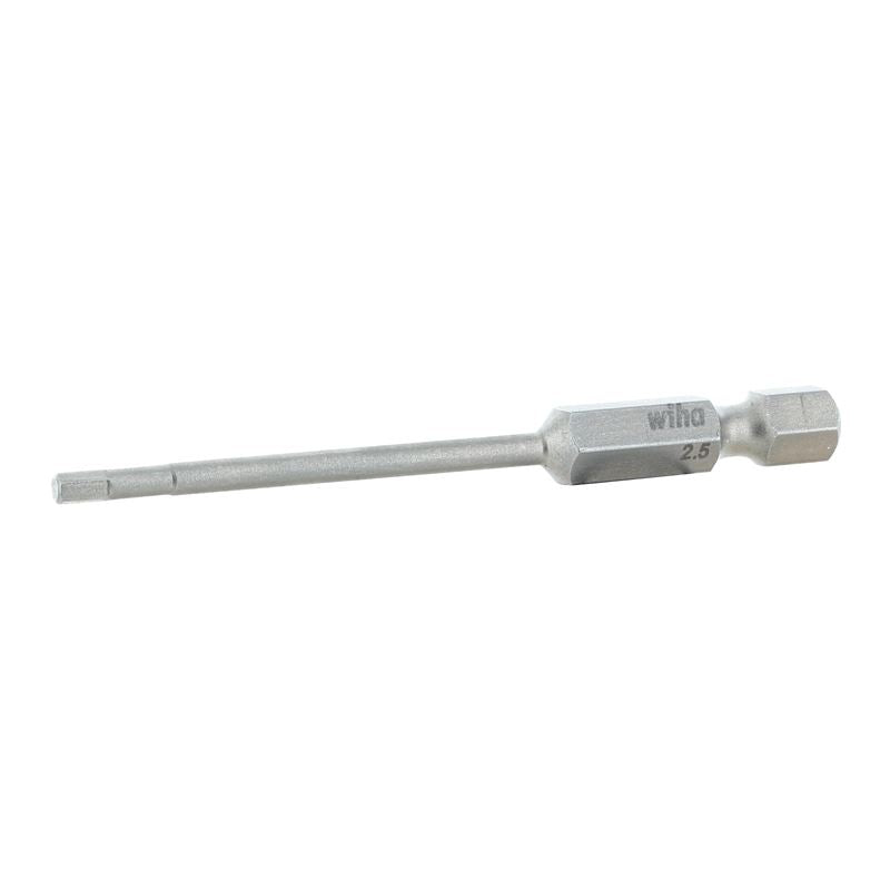 Wiha Hex Metric Power Bit 2.5 x 70mm Pack of 10 Bits