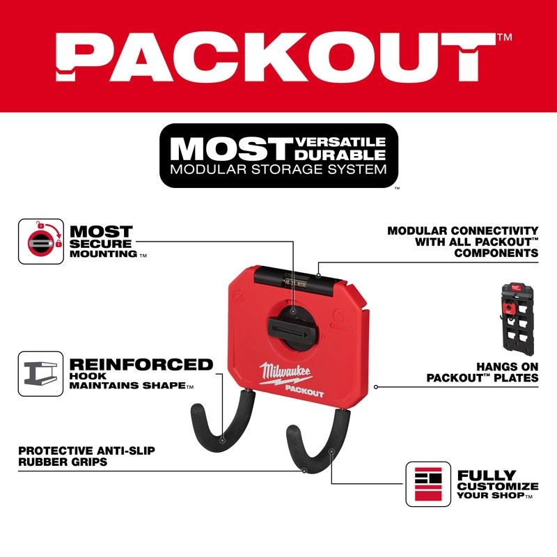 Milwaukee 48-22-8335 PACKOUT 3in Curved Hook