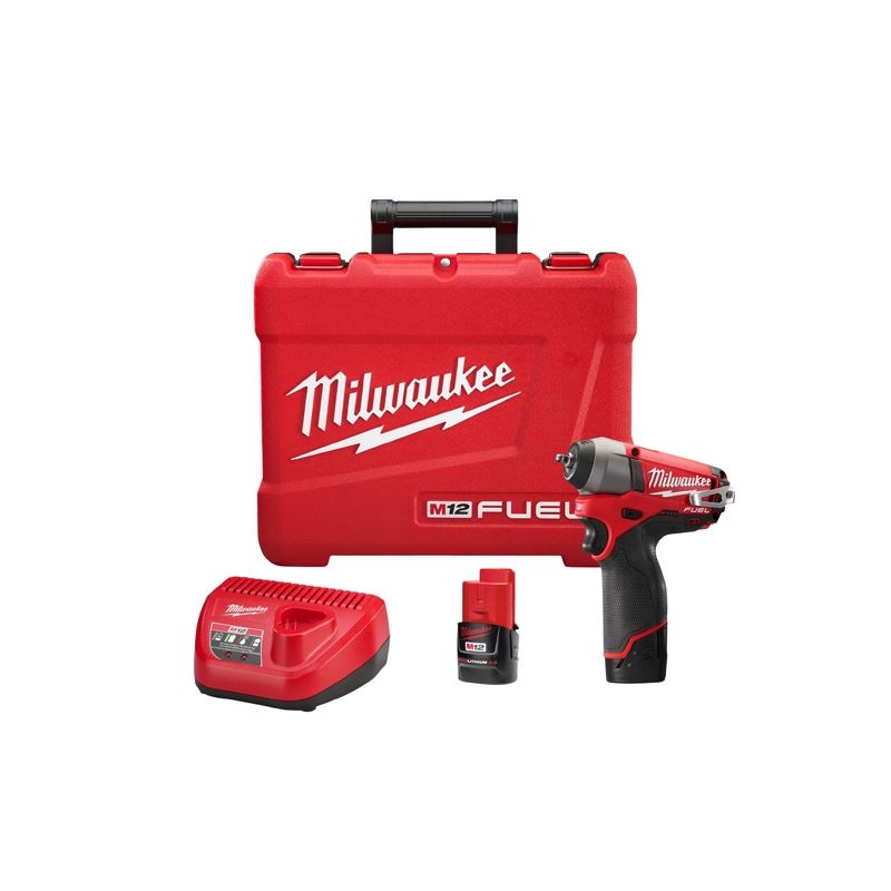 Milwaukee 2452-22 M12 FUEL 1/4" Impact Wrench Kit
