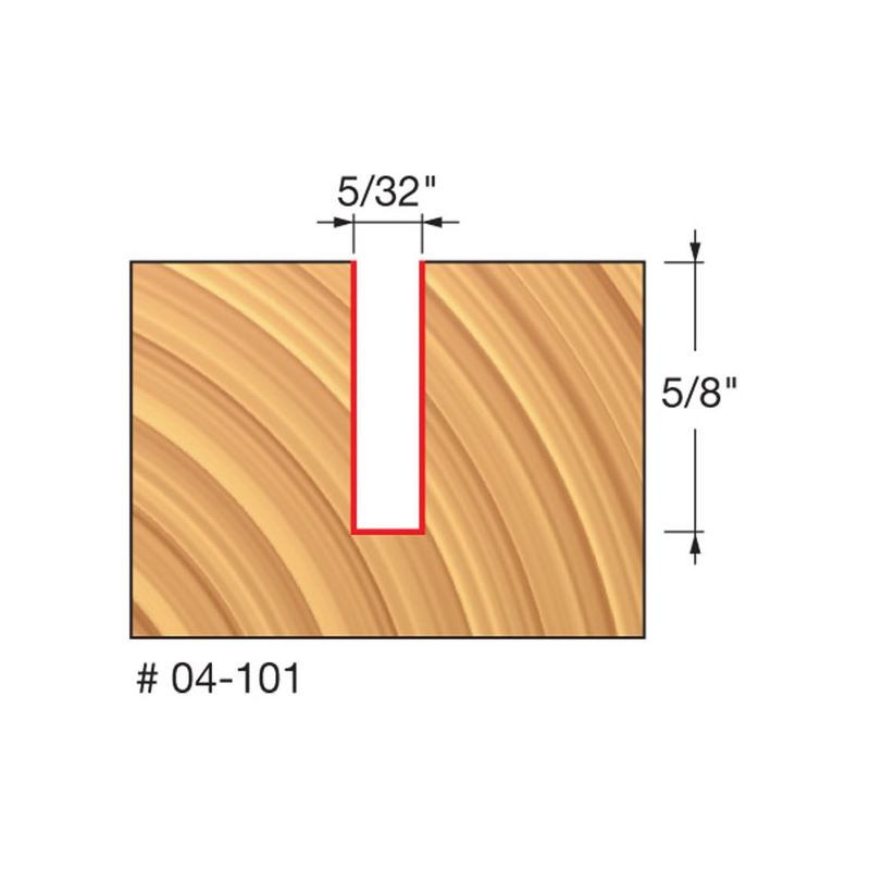 Freud | 04-101 5/32 (Dia.) Double Flute Straight Bit