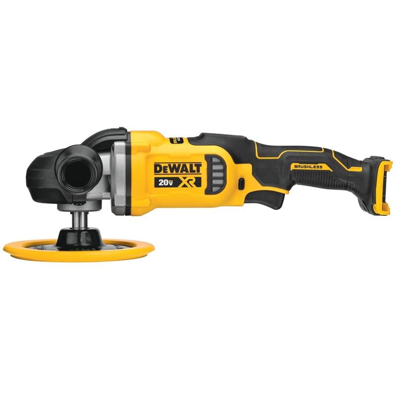 DEWALT DCM849B 20V MAX* XR® 7 in (180mm) Cordless Variable Speed Rotary Polisher (Tool Only)