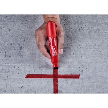 Milwaukee 48-22-3266 Red INKZALL Extra Large Chisel Tip Jobsite Markers