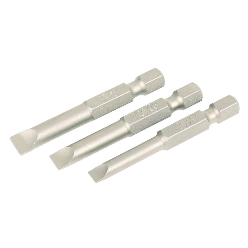 Wiha Slotted Power Bit Set 3 Pack