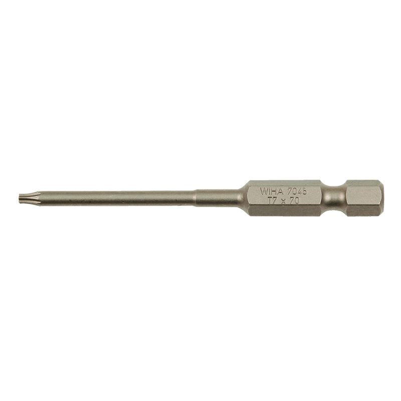 Wiha Torx Power Bit T7 x 70mm (2.75in) Pack of 10 Bits