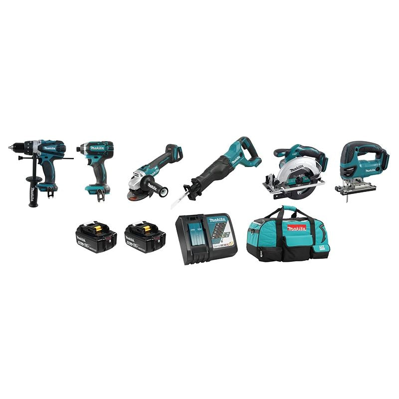 Makita DLX6079M 18V (4.0 Ah) LXT 6 Tool Combo Kit