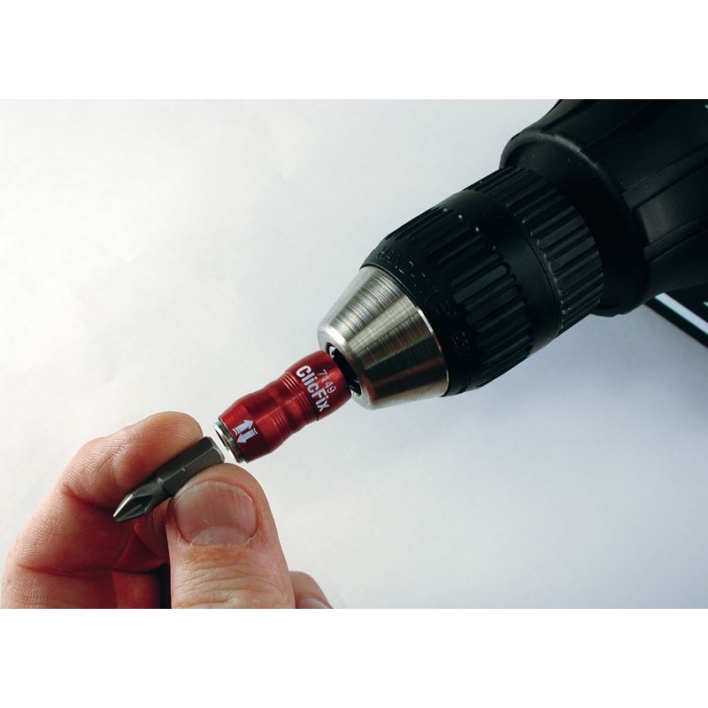 Wiha ClicFix 1/4in Insert Bit Holder Magnetic 2.9in Long