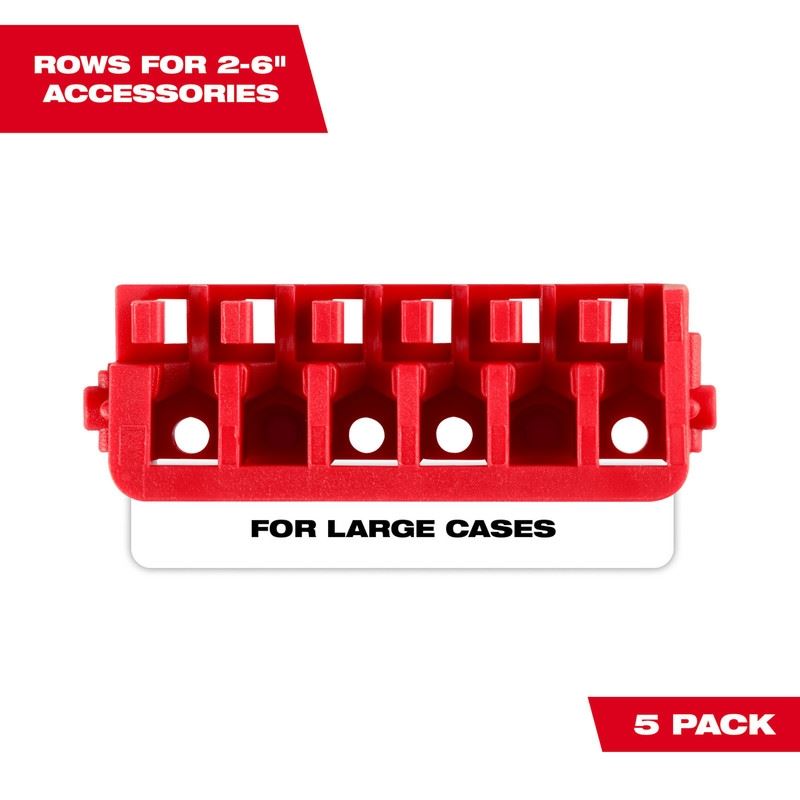 Milwaukee 48-32-9935 Large Case Rows for Impact Driver Accessories 5PK
