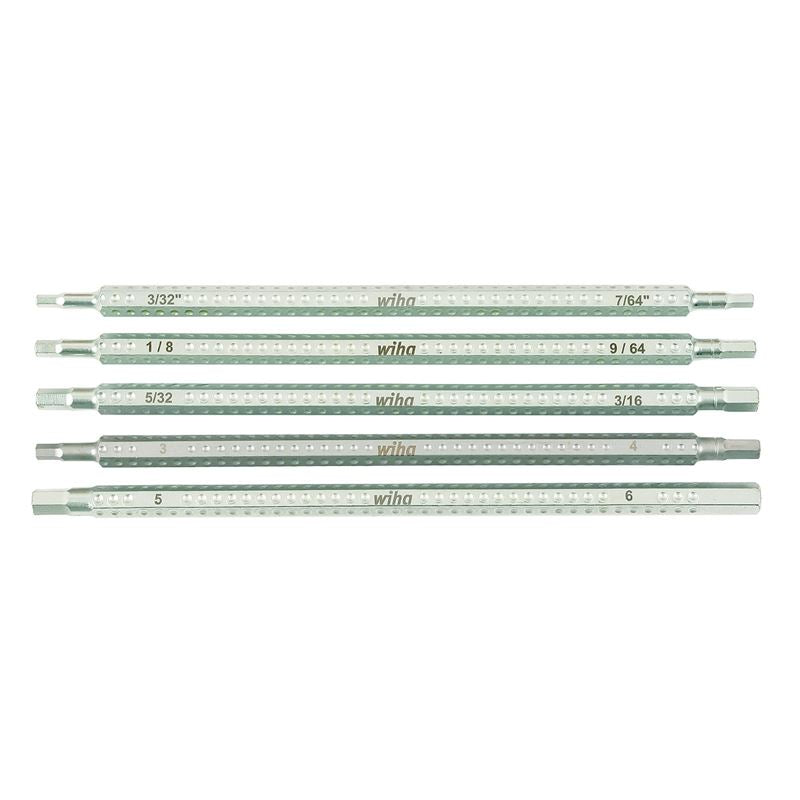Wiha Drive-Loc VI Hex Inch and Metric 5 Blade Set