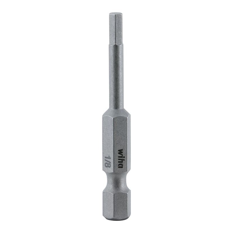 Wiha Hex Inch Power Bit 1/8 x 50mm Pack of 10 Bits