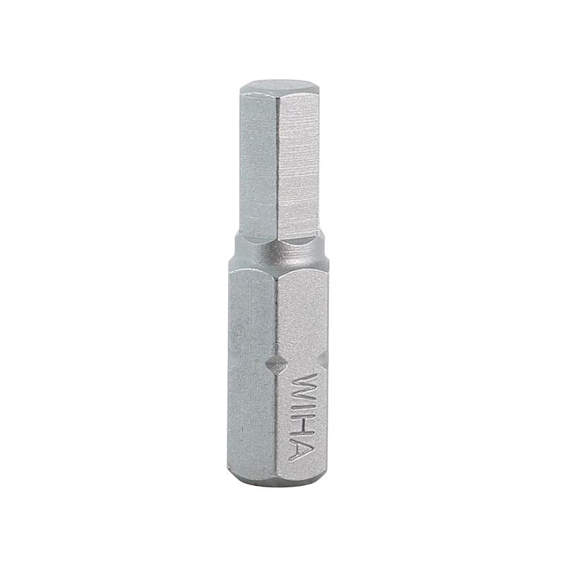 Wiha Hex Metric Insert Bit 5.0 x 25mm Pack of 10 Bits