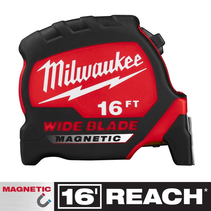 Milwaukee 48-22-0216M 16ft Wide Blade Magnetic Tape Measure