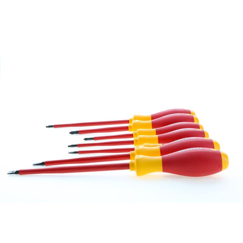 Wiha Insulated Screwdriver Set 7 Piece with Square Tips