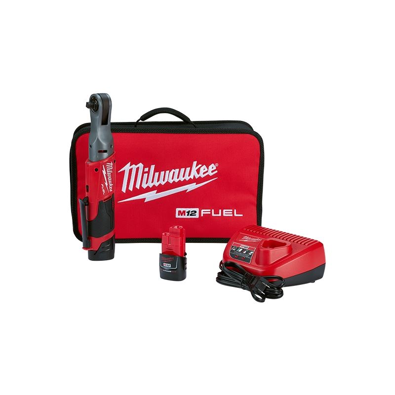 Milwaukee 2557-22 M12 FUEL 3/8" Ratchet 2 Battery Kit