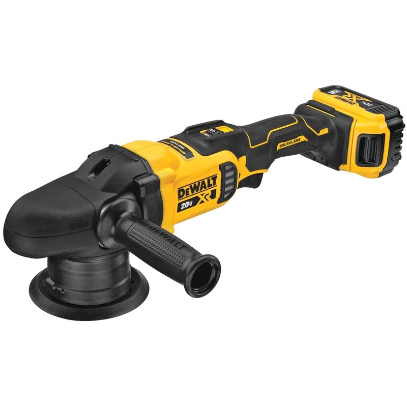 DEWALT DCM848P2 20V MAX* XR® 5 in. (125mm) Cordless Variable Speed Random Orbit Polisher Kit