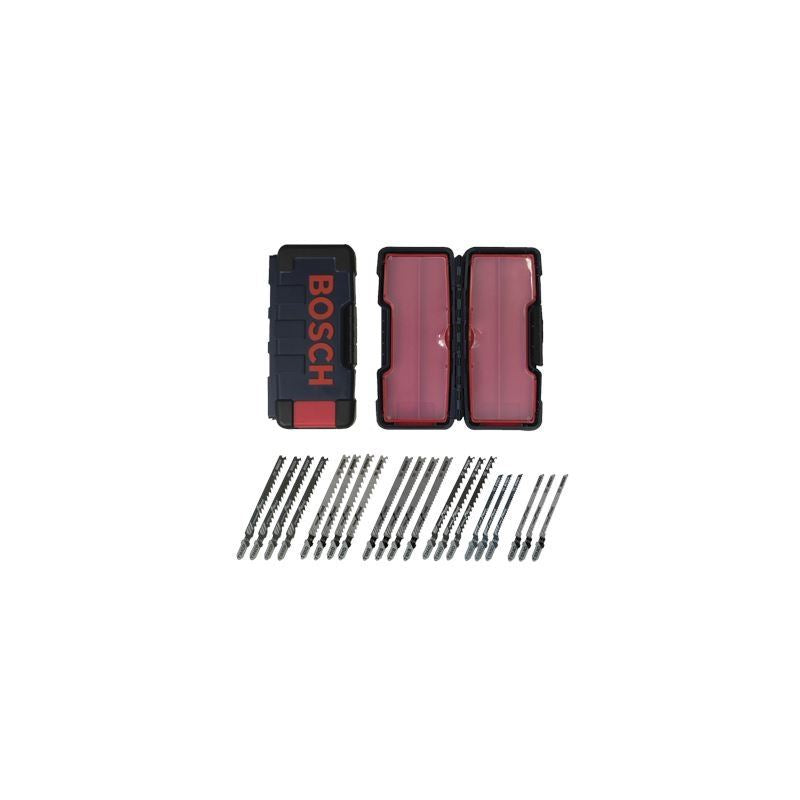 Bosch | TW21HC 21 Piece T-Shank Jig Saw Blade Set Optimized for Wood Cutting