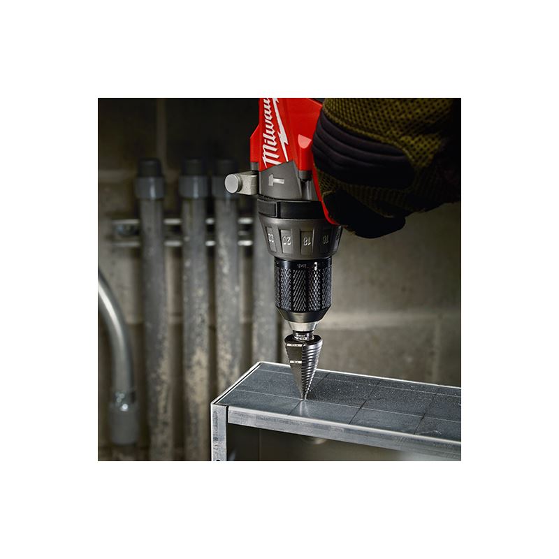 Milwaukee #12 Step Drill Bit, 7/8" - 1-3/8"