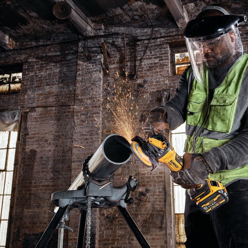 DEWALT DCG416B 20V MAX* 4-1/2 in. - 5 in. Brushless Cordless Paddle Switch Angle Grinder with FLEXVOLT ADVANTAGE (Tool Only)