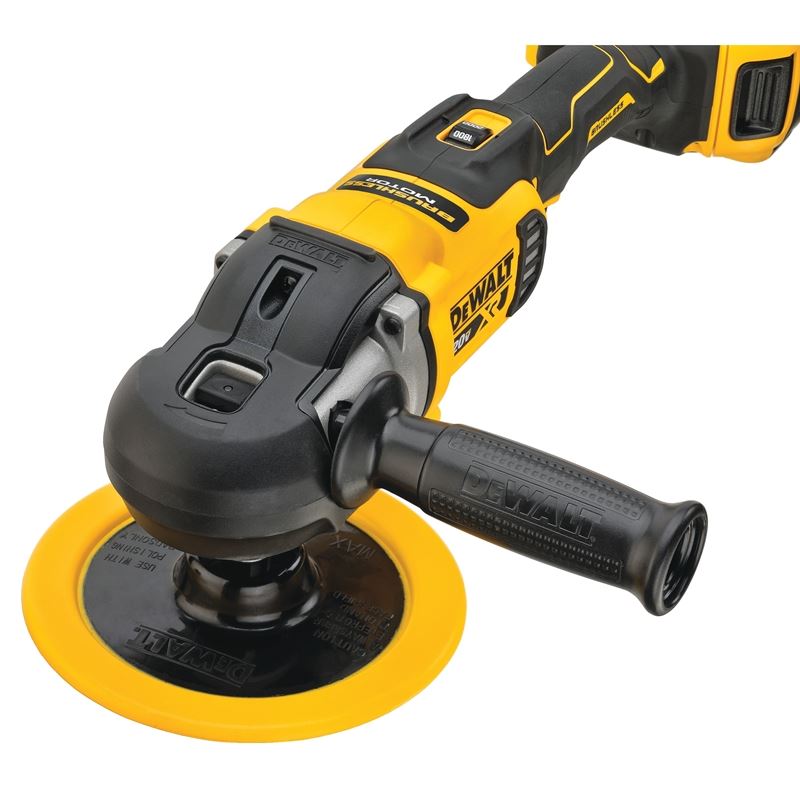 DEWALT DCM849P2 20V MAX* XR® 7 in. (180mm) Cordless Variable Speed Rotary Polisher Kit