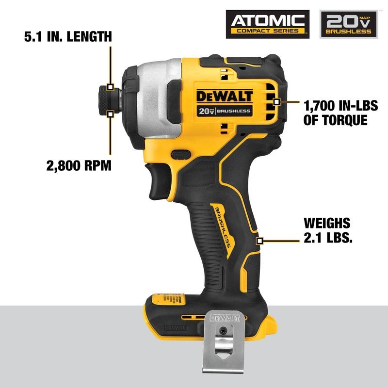 DEWALT DCK489D2 ATOMIC 20V MAX Brushless Cordless 4-Tool Combo Kit
