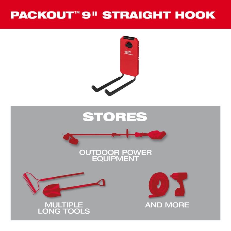 Milwaukee 48-22-8330 PACKOUT 9in Straight Hook