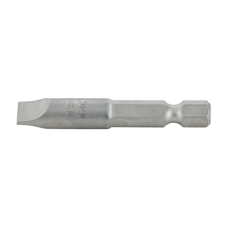 Wiha Slotted Power Bit 8.0 x 1.6 x 50mm Pack of 10 Bits