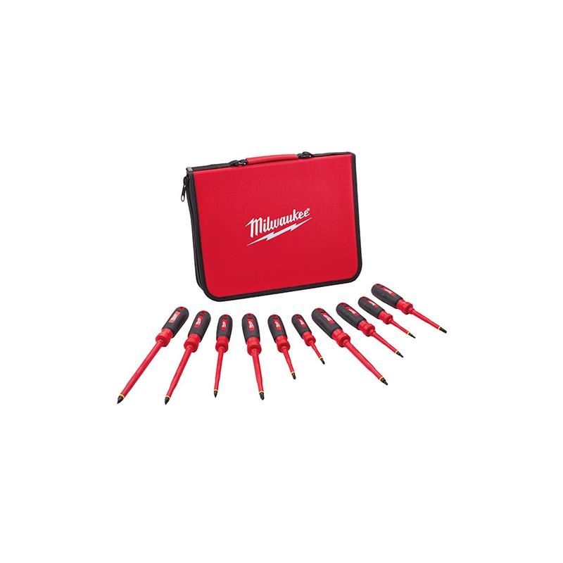 Milwaukee | 48-22-2210 10 PC 1000V Insulated Screwdriver Set w/ EV