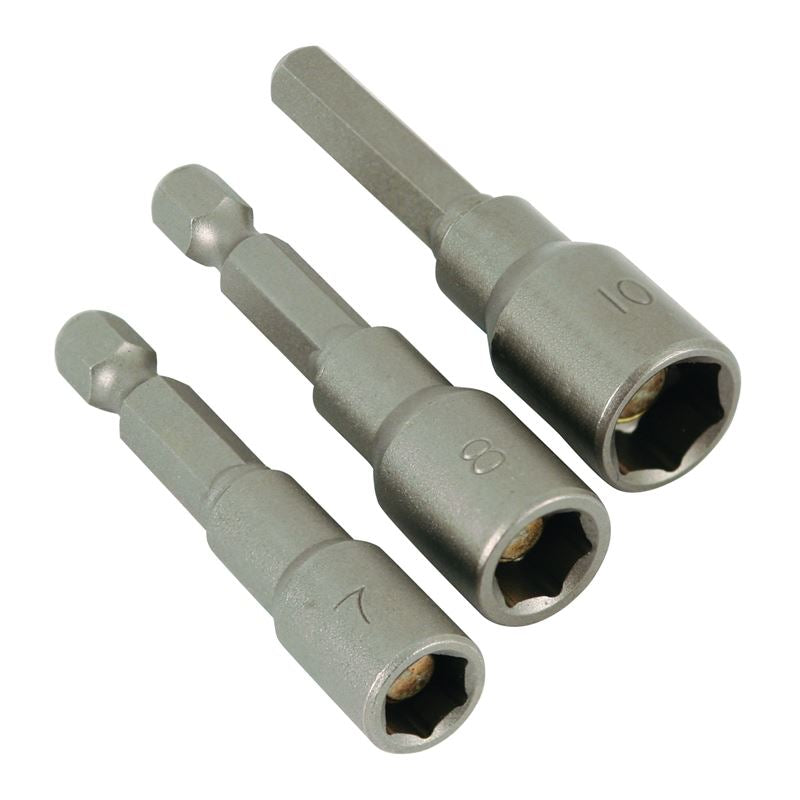 Wiha Nut Setter Hex Metric 3 Piece Set 55mm OAL