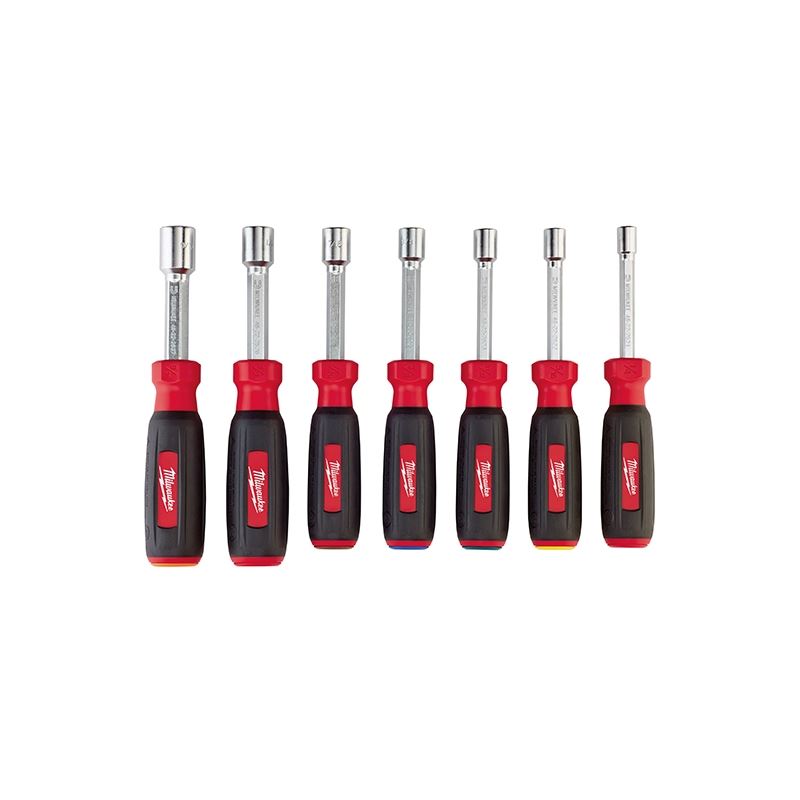 Milwaukee 48-22-2507 7 PC Magnetic HollowCore SAE Nut Driver Set