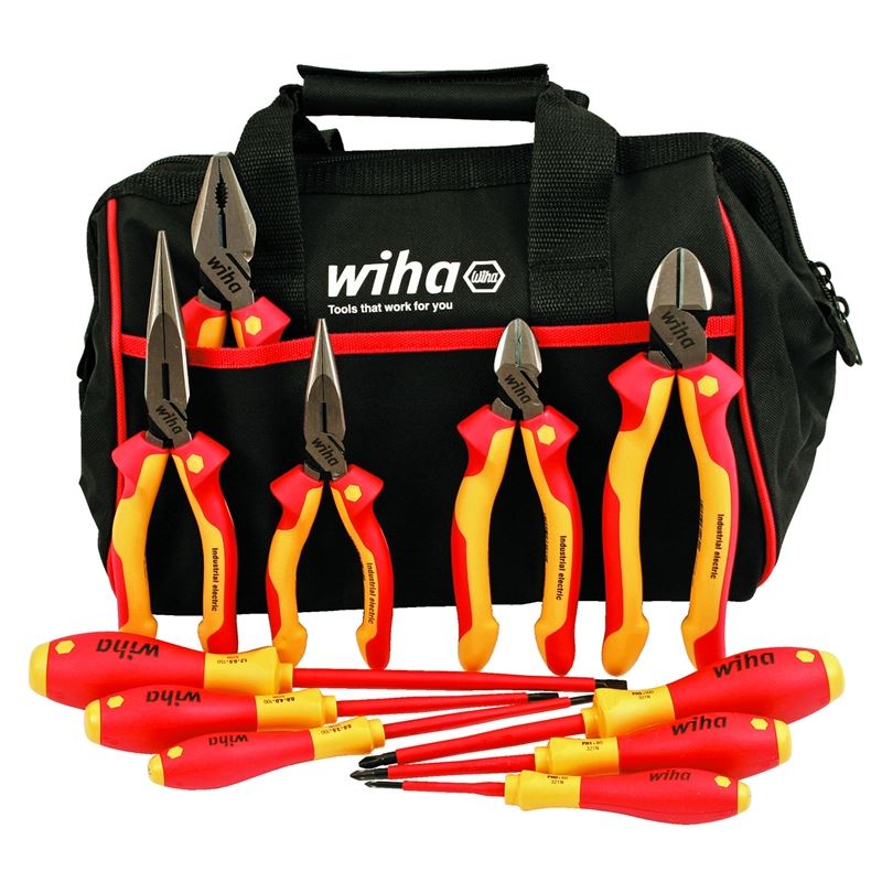 Wiha Insulated Industrial Cutters/Drivers Set