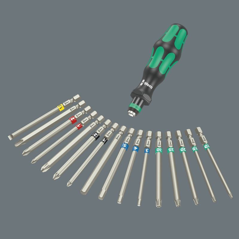 Wera 05059303001 Kraftform Kompakt 60 Tool Finder, 17 Pieces