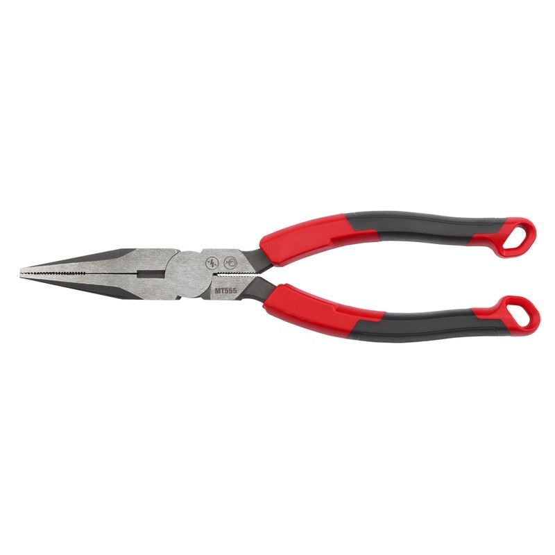Milwaukee MT555 8in Long Nose Comfort Grip Pliers (USA)