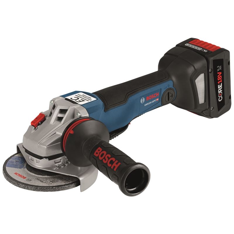 Bosch | GWS18V-45PCN 18V EC Brushless Connected-Ready 4-1/2 In. Angle Grinder with No Lock-On Paddle Switch (Bare Tool)