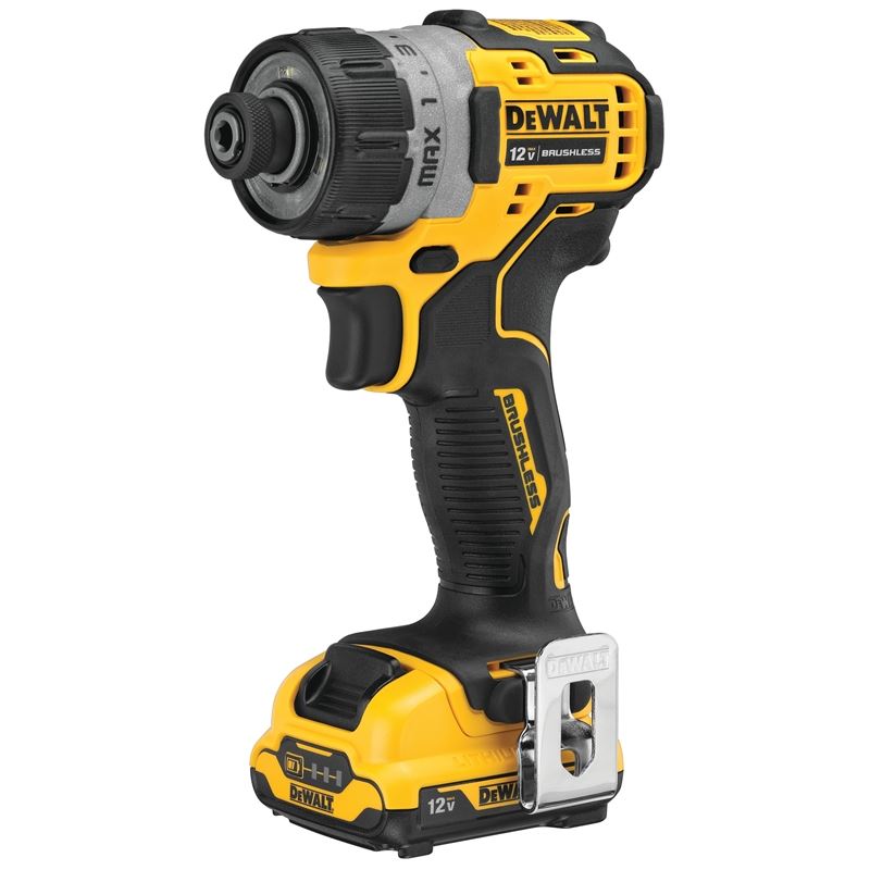 DEWALT DCF601F2 XTREME 12V MAX Brushless 1/4in Cordless Screwdriver Kit