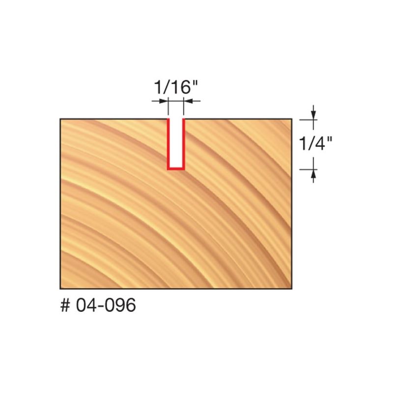 Freud | 04-096 1/16 (Dia.) Double Flute Straight Bit