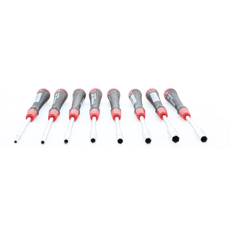 Wiha PicoFinish Precision Metric Nut Driver 8 Piece Set in Canvas Pouch