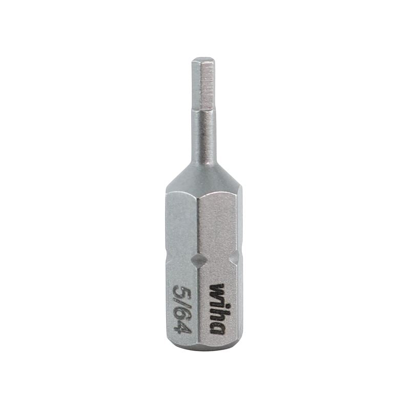 Wiha Hex Inch Insert Bit 5/64 x 25mm Pack of 10 Bits