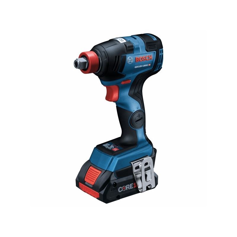 Bosch GDX18V-1800CB25 18V EC Brushless Connected-Ready Freak 1/4 In. and 1/2 In. Two-In-One Bit/Socket Impact Driver Kit