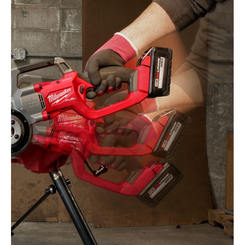 Milwaukee 2870-22 M18 FUEL Compact Pipe Threader w/ ONE-KEY w/ 1/2in - 1-1/4in Compact NPT Forged Aluminum Die Heads