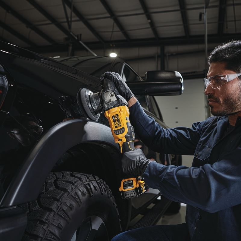 DEWALT DCM848P2 20V MAX* XR® 5 in. (125mm) Cordless Variable Speed Random Orbit Polisher Kit