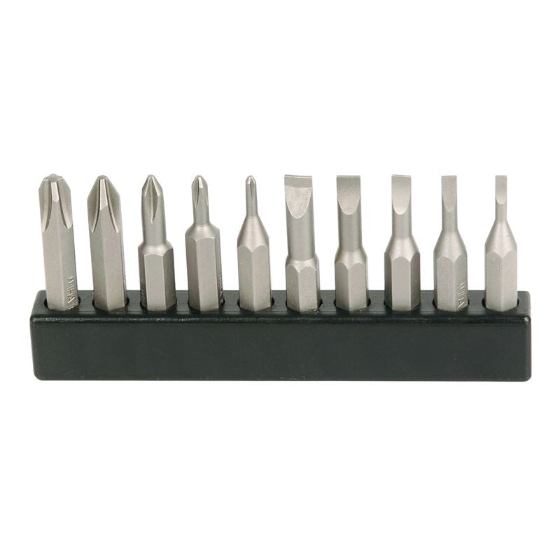 Wiha Micro Bit Slotted and Phillips 10 Pack