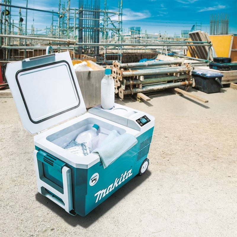 Makita DCW180Z Cooler / Warmer - 18V X2 LXT Lithium-Ion, 12V/24V DC Auto, and AC (Tool Only)