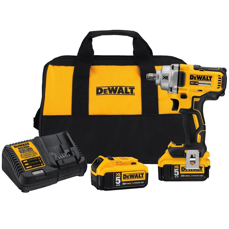 DEWALT DCF894HP2 20V MAX* 1/2 in. Mid-Range Cordless Impact Wrench with Hog Ring Anvil Kit