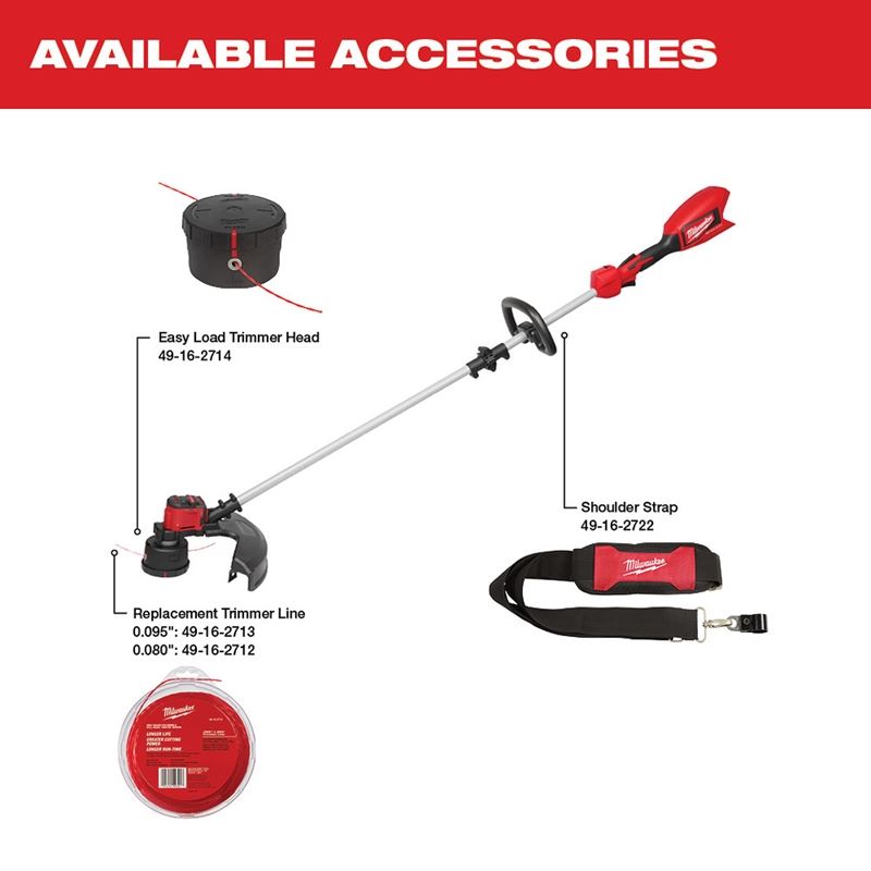 Milwaukee - 2828-21 - M18 Brushless String Trimmer Kit