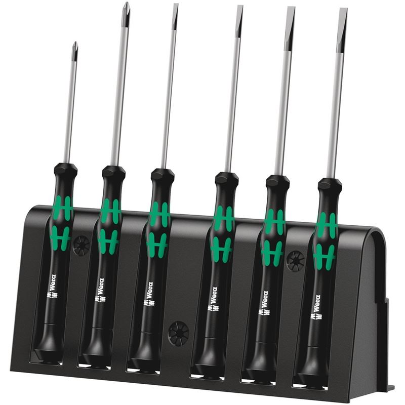 2035/6 B Screwdriver set and rack for electronic applications