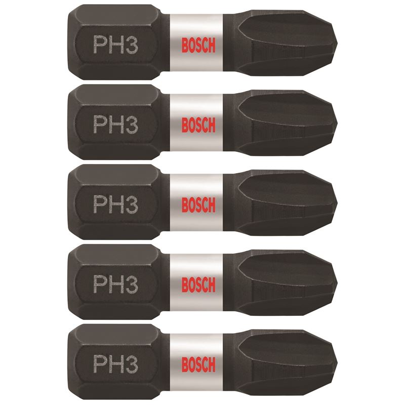 Bosch | ITPH3105 5 pc. Impact Tough 1 In. Phillips #3 Insert Bits